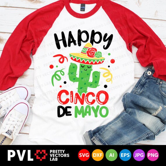 Happy Cinco De Mayo Svg Cinco de Mayo Svg Dxf Eps Png Fiesta | Etsy