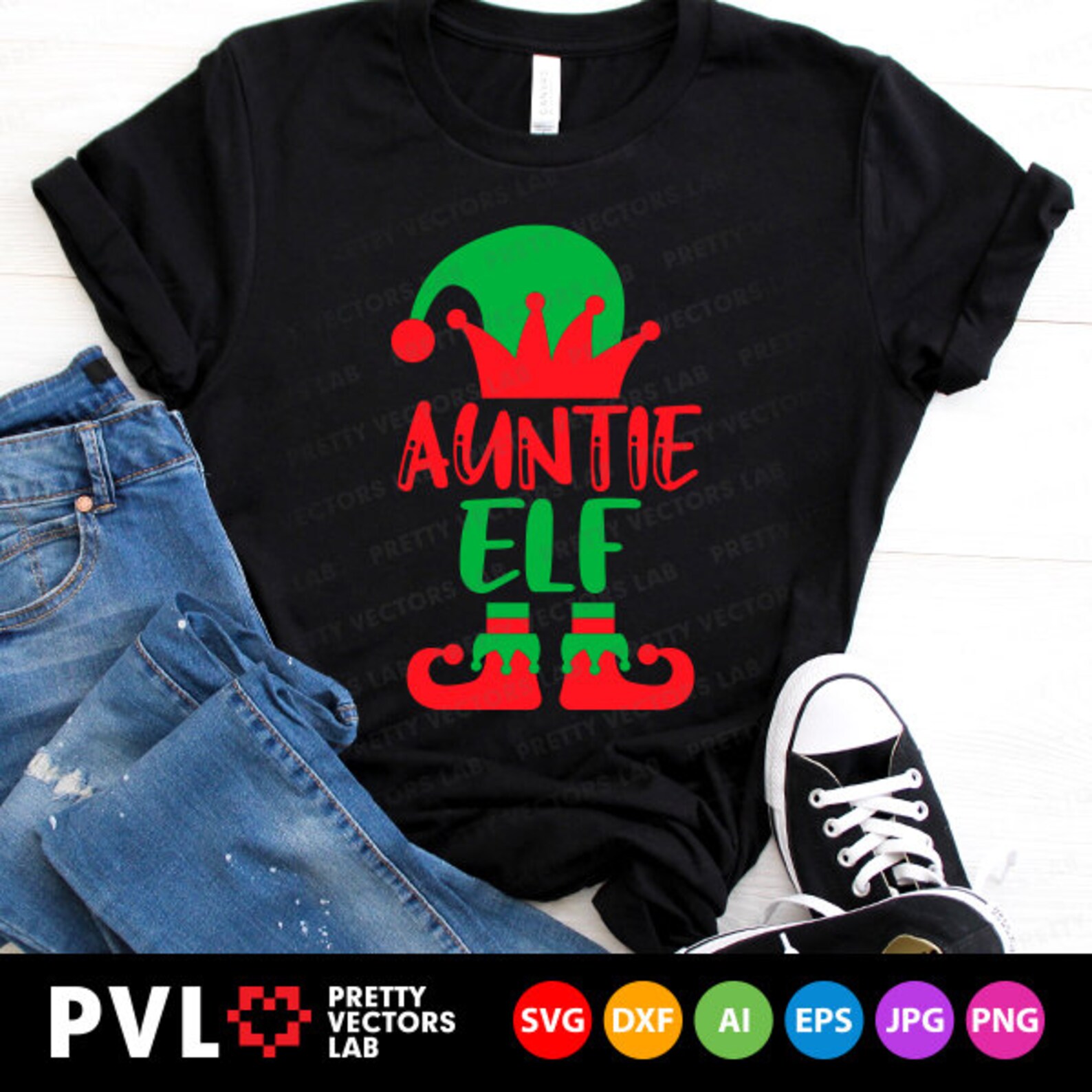 Download Auntie Elf Svg Christmas Elf Svg Family Elf Svg Dxf Eps ...