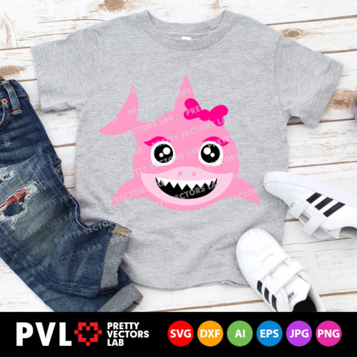 Download Cute Shark Svg Baby Girl Svg Little Shark Cut Files Kids | Etsy