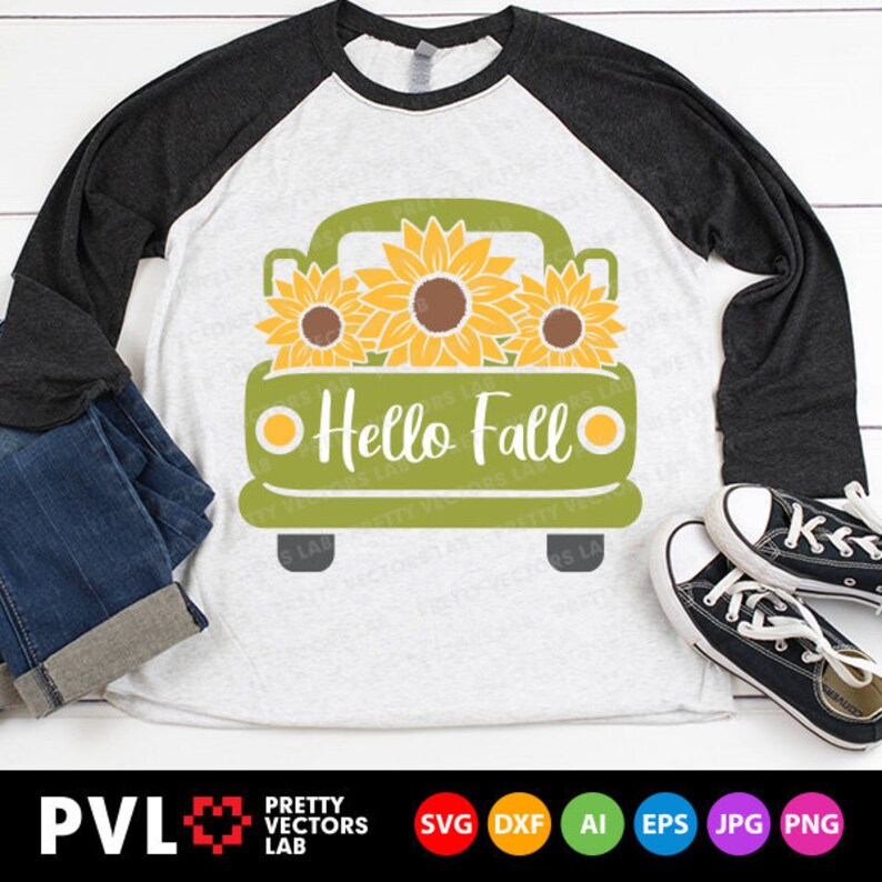 Free Free 118 Truck With Sunflowers Svg SVG PNG EPS DXF File