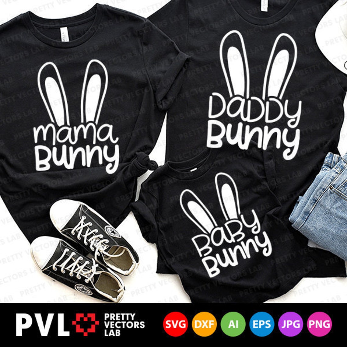 Download Bunny Family Svg Easter Svg Easter Bundle Cut Files Mama ...