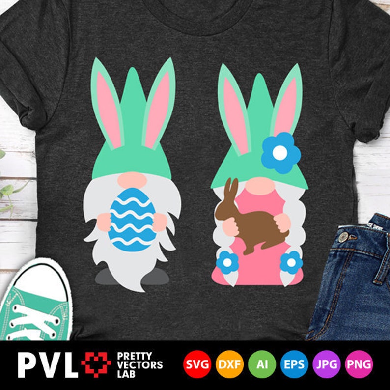 Download Easter Gnomes Couple Svg Cute Gnomes Svg Dxf Png Easter | Etsy