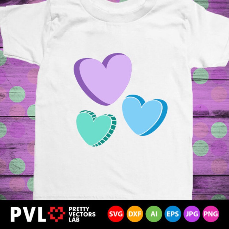 Download Candy Hearts Svg Valentines Day Svg Cute Hearts Svg ...