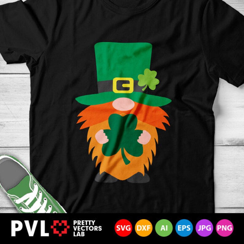 Download St. Patrick's Day Svg Irish Gnome Svg Dxf Eps Lucky | Etsy