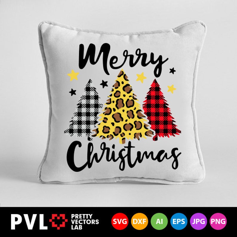 Download Merry Christmas Svg Leopard Print Christmas Tree Svg ...