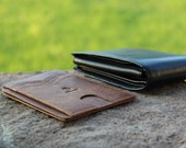 Chocolate Brown Slim Front Pocket Wallet by Saltrek Top Grain Leather (8 credit card slots), Father 39 s Day Gift, Men 39 s Leather Wallet