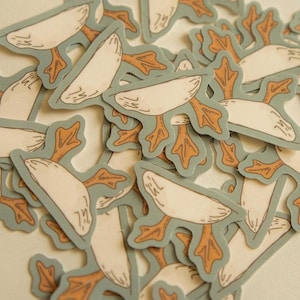Duck Feet Sticker Pack of 5 | Waterproof Nature Stickers