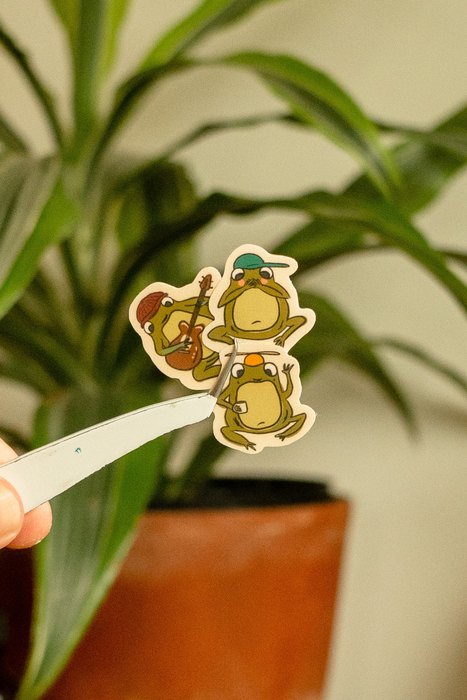 Mini Frog Sticker Pack of 3 | Waterproof Cottagecore Stickers - Etsy