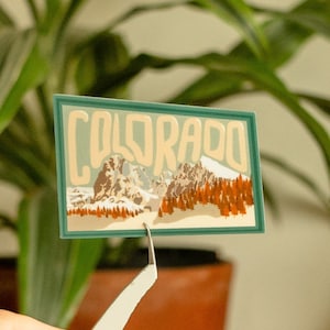 Colorado sticker - weatherproof travel/nomad/granola national park stickers