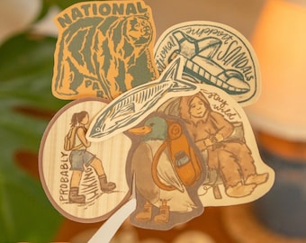 Granola Girl Sticker Pack | Waterproof Outdoorsy Stickers