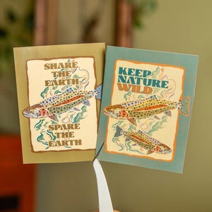 Earthy Nature Stickers | Keep Nature Wild | Weatherproof Travel/Granola/Outdoorsy Sticker