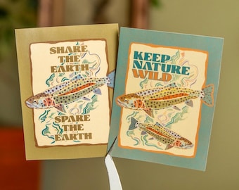 Earthy Nature Stickers | Keep Nature Wild | Weatherproof Travel/Granola/Outdoorsy Sticker