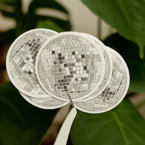 disco ball sticker OR magnet - weatherproof stickers | magnets
