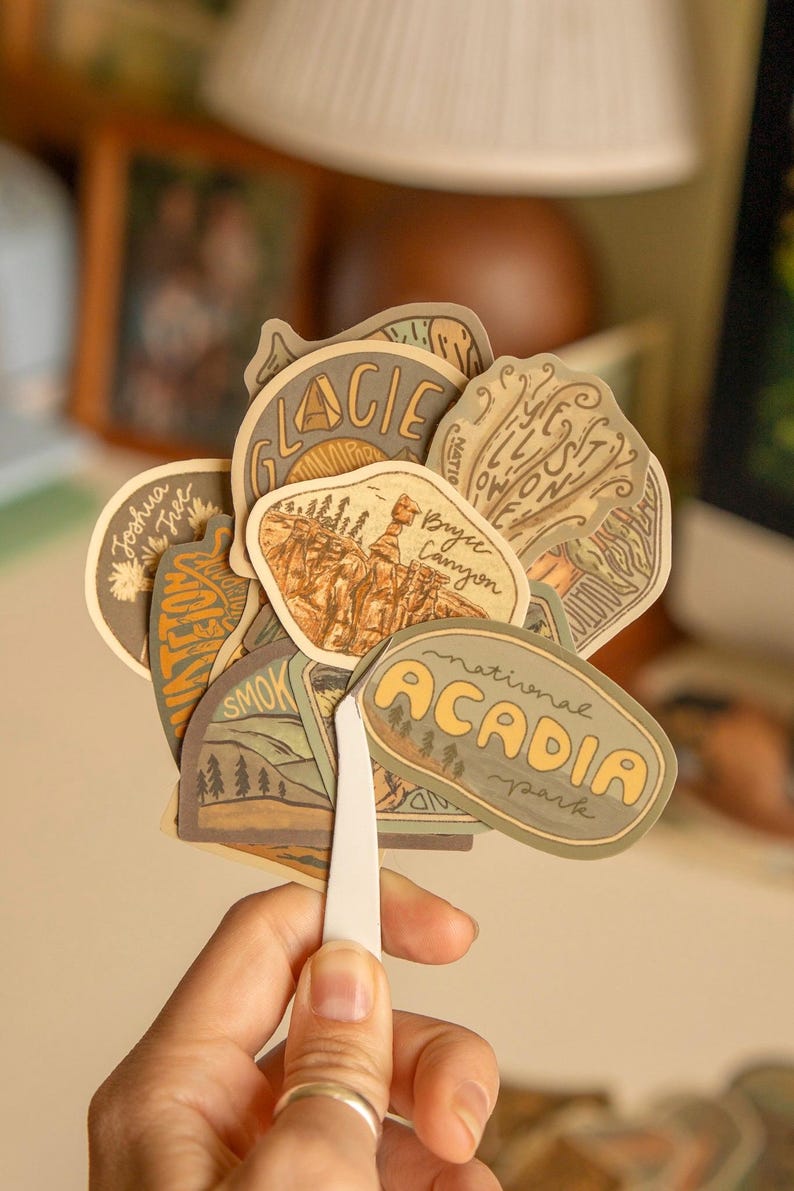 National Parks Sticker Pack | Waterproof Travel Decals - Etsy