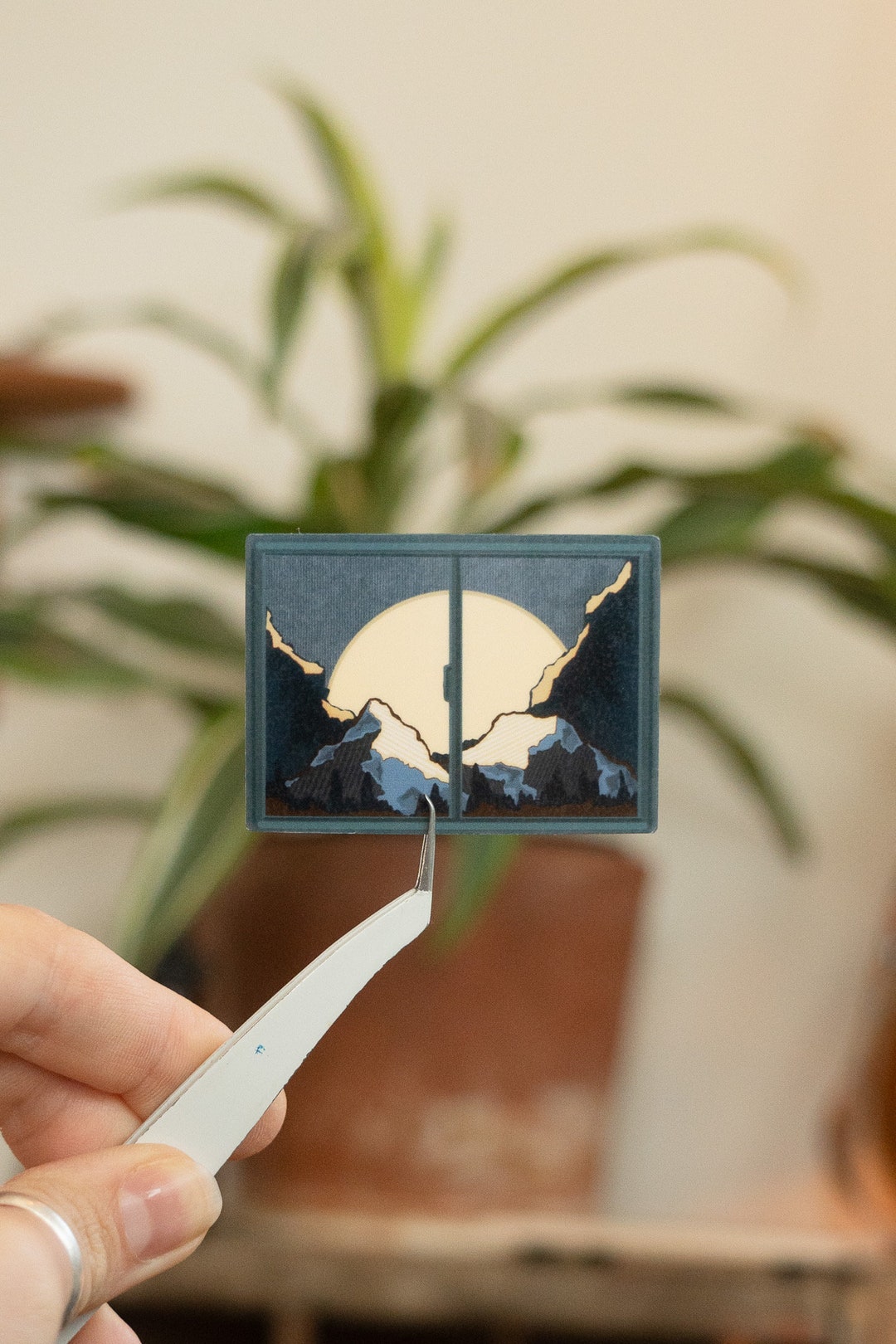 Mountain Window Sticker - Weatherproof Travel/nomad/granola Stickers ...