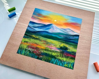 Colorful Mountain Sunset