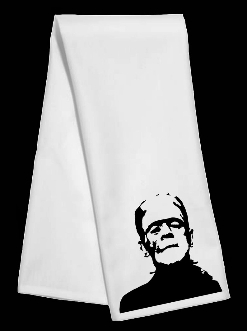 Frankenstein Dish Towel NOT a heat transfer image 1