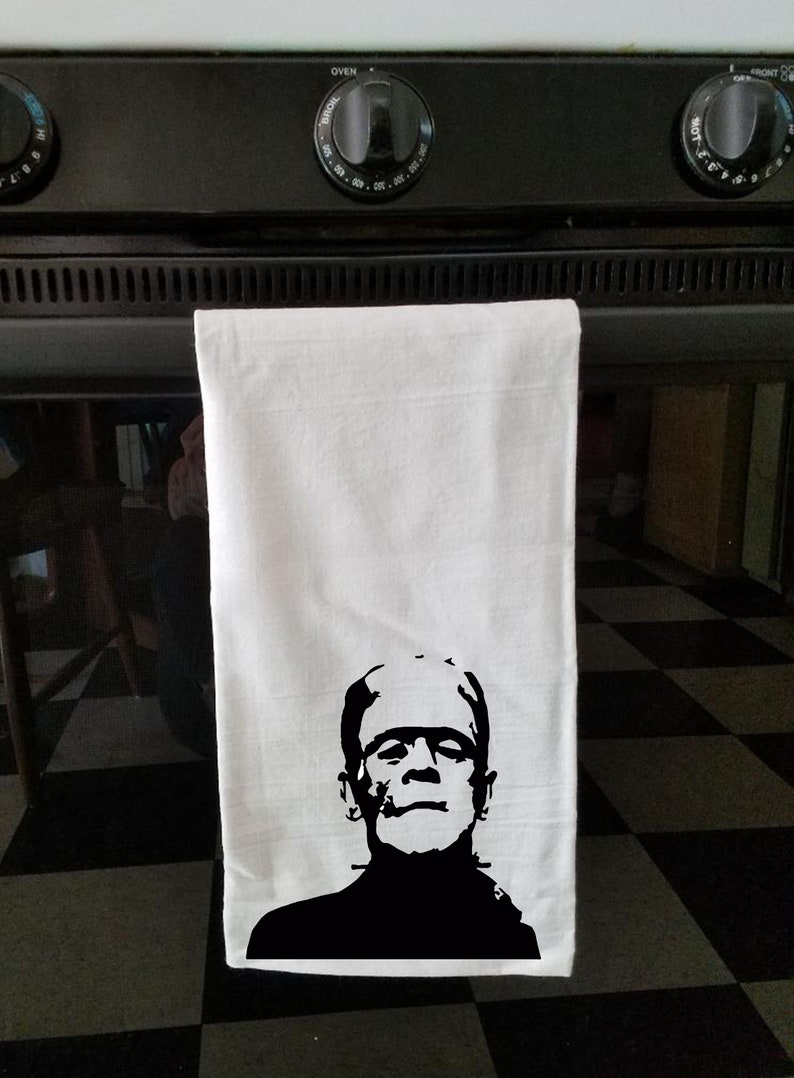 Frankenstein Dish Towel NOT a heat transfer image 2