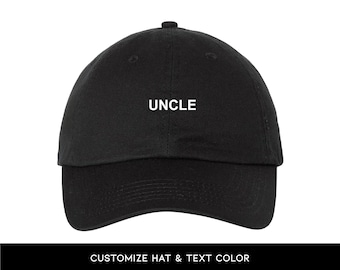 Uncle Hat - Adjustable Dad Hat - Embroidered Cap