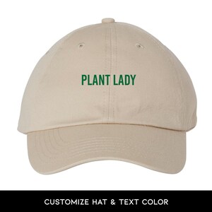 Plant Lady - Gardening Hat - Adjustable Dad Hat - Embroidered Cap - Plant Parent