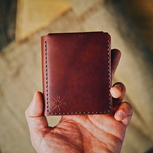 Walter Mitty Wallet, Personalized Wallet, Mens Wallet, Slim Wallet, Minimal Leather Wallet image 1