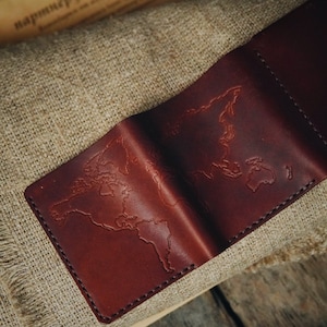 Walter Mitty Wallet, Personalized Wallet, Mens Wallet, Slim Wallet, Minimal Leather Wallet image 3