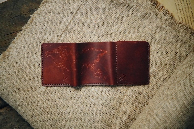 Walter Mitty Wallet, gepersonaliseerde portemonnee, heren portemonnee, slanke portemonnee, minimale lederen portemonnee afbeelding 9