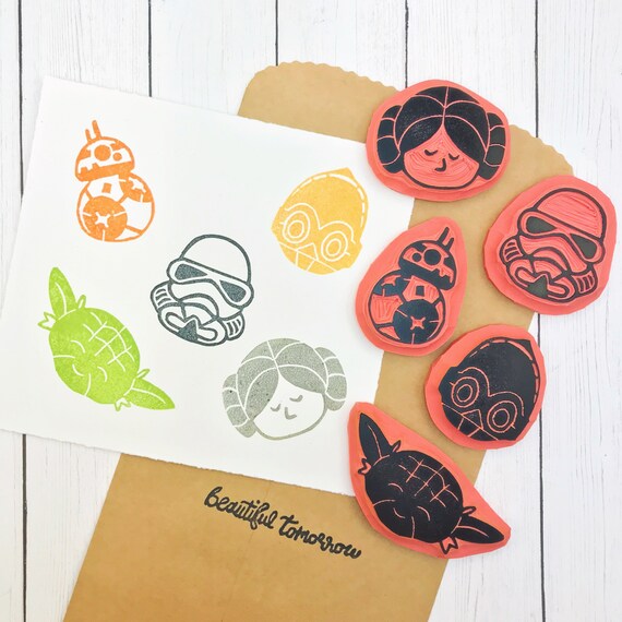 star wars rubber stamps