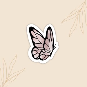 Butterfly Side Sticker Butterfly Stickers Watercolor Butterfly Stickers Flying - Etsy