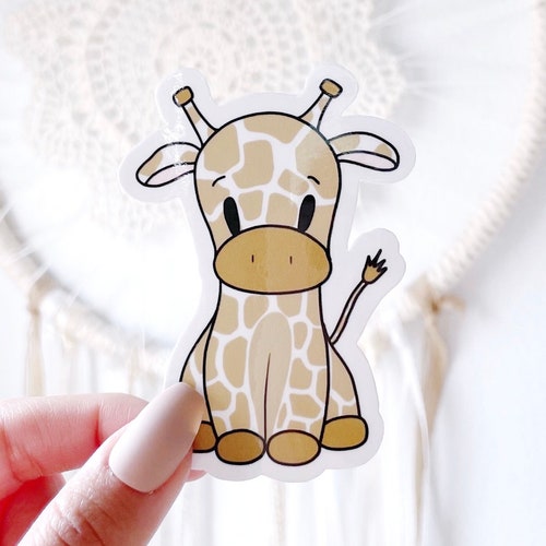 Baby Giraffe Sticker Cute Animal Sticker Giraffe Decals - Etsy Baby Giraffe Sticker Cute Animal Sticker Giraffe Decals - Etsy