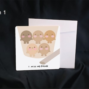 Affirmation Postcards - Positive Postcards - Square shape | The Boba Family