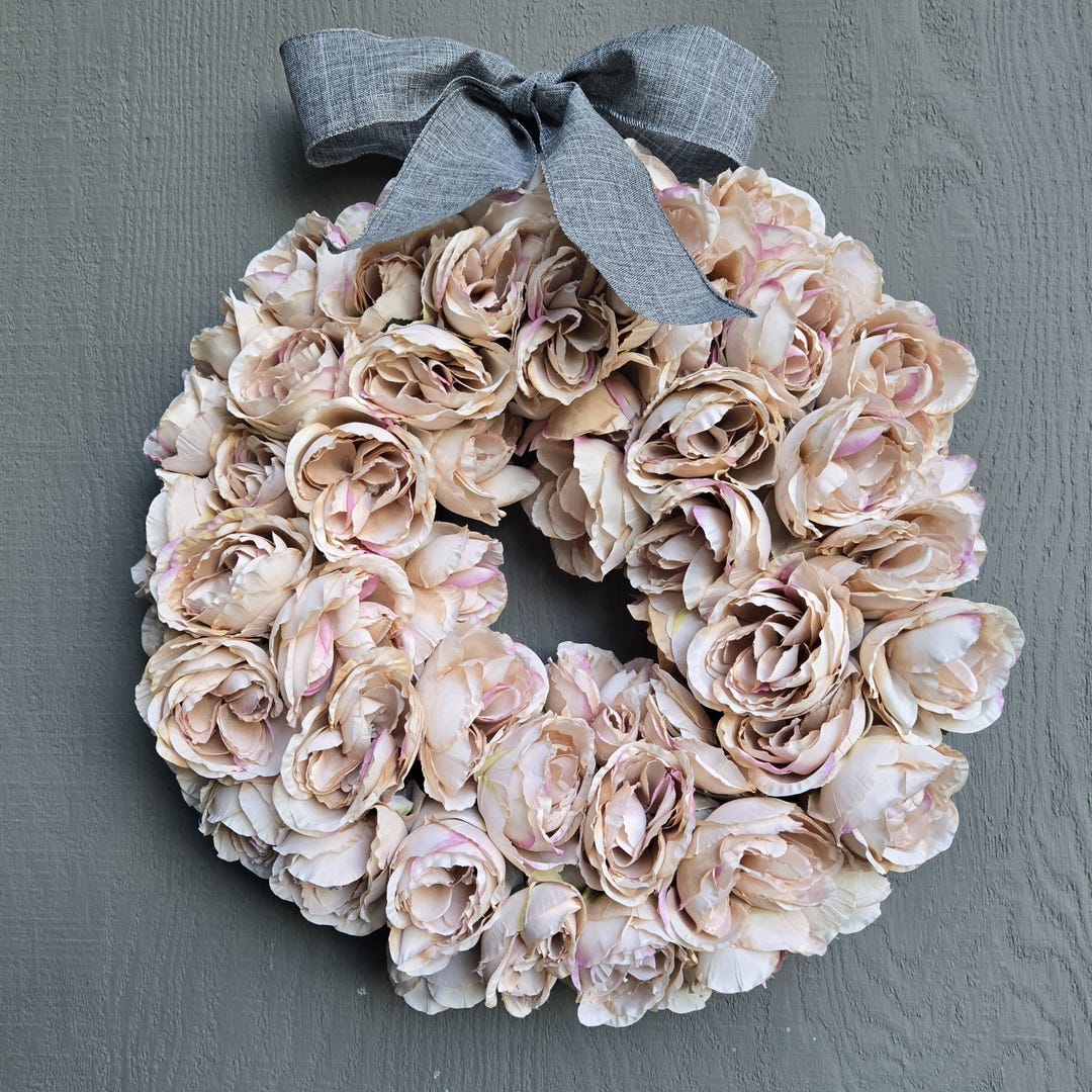 Rose Wreath, Spring Wreath, Luxury Home Decor, Spring Decor, Wreaths ...