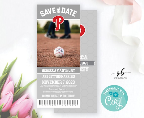 Baseball Save the Date, Choose your team, any team, Baseball Custom Tickets, Wedding Save the Date, Sports Save the Date, Sports Fan Couple
