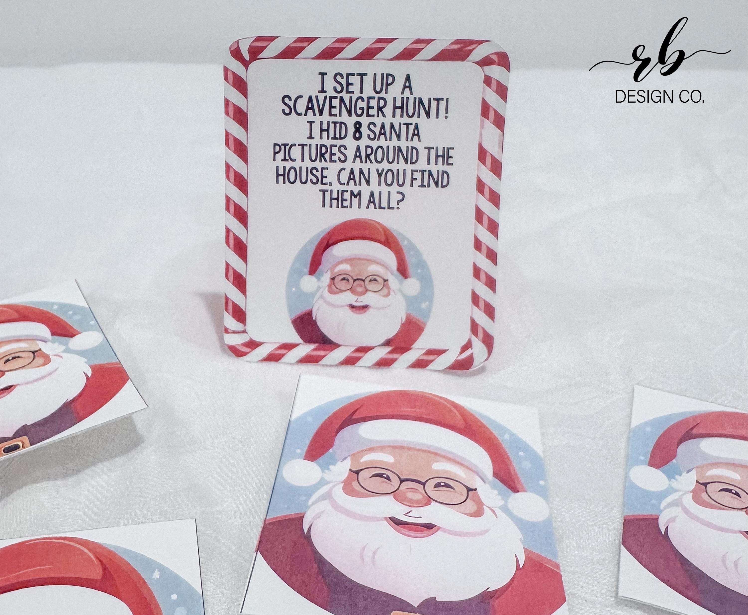Printable Santa Scavenger Hunt Game | Christmas Treasure Hunt for Kids ...