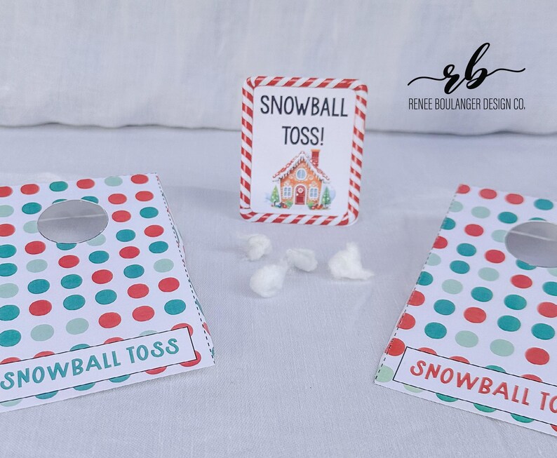 Elf Snowball Toss Game Printable | Christmas Elf Activity for Kids ...