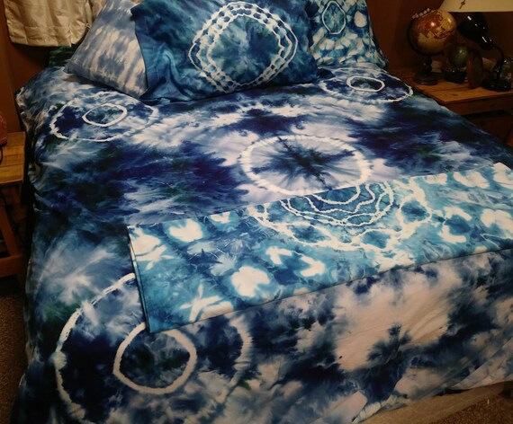 Hand Made Tie Dye Comforter One Of A Kind Different Styles Etsy