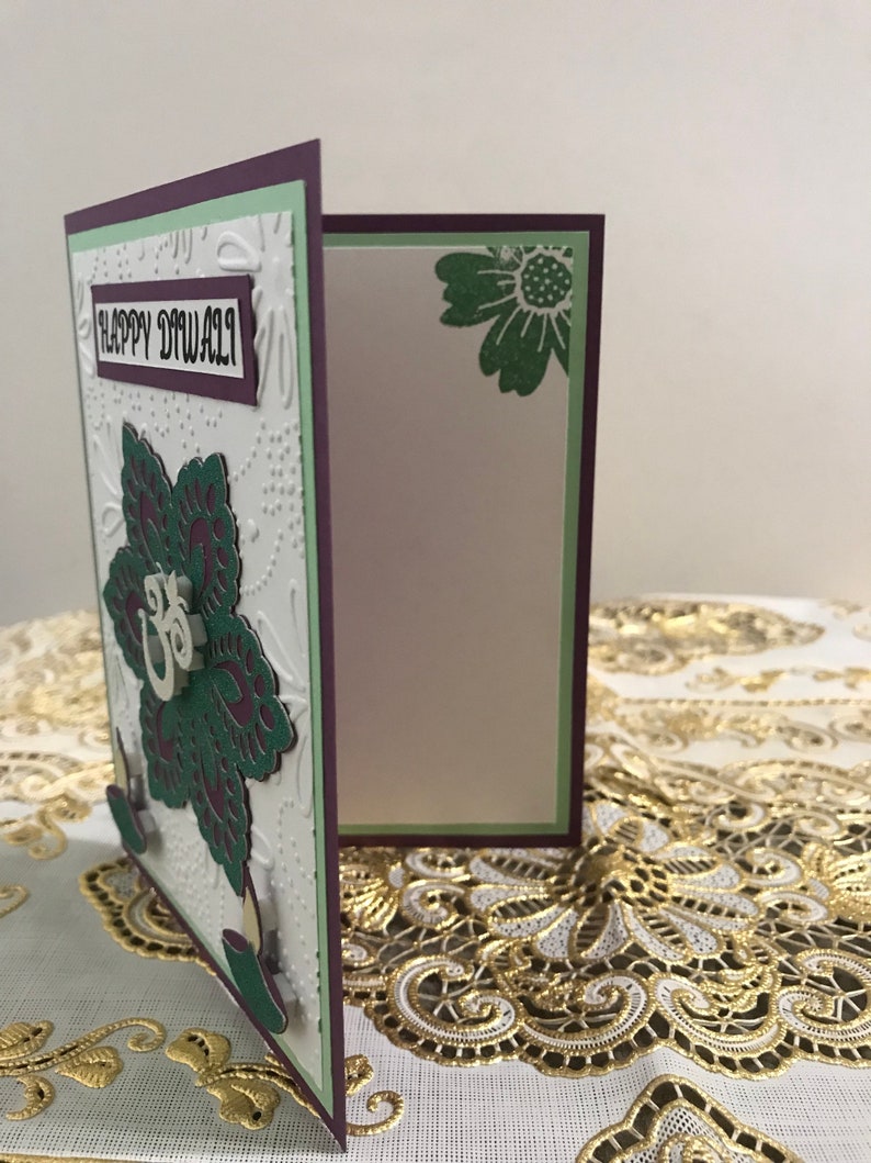 Handmade Diwali greeting card