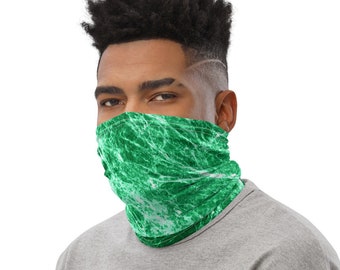 Green Face Mask Cloth Facial Covering Cute Face Mask Green Face Gaiter Breathable Green Face Mask Washable Face Mask Reusable Neck Gaiter