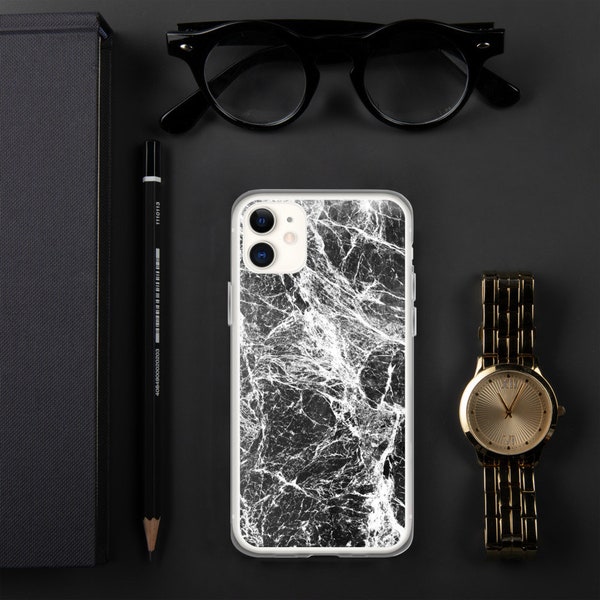 Black Marble iPhone Case Gray Marble Phone Case iPhone 11 Pro Max Case iPhone X/XS Max Case SE iPhone XR iPhone 8/8 Plus iPhone 7/7 Plus