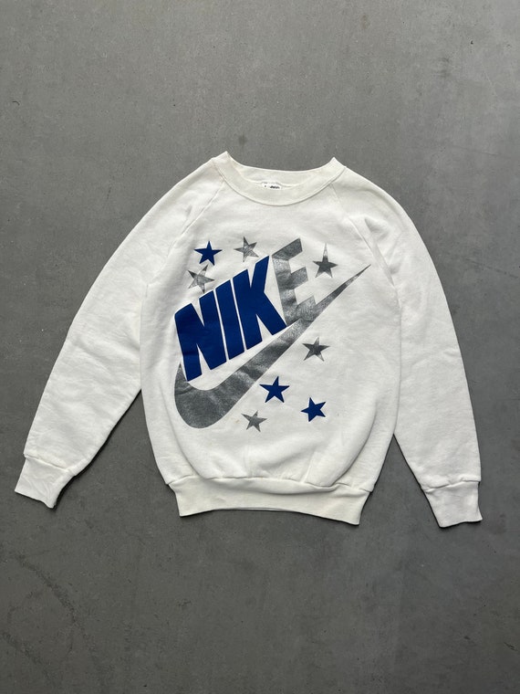 Vintage 80’s/90’s Nike Star White Crewneck Size: S