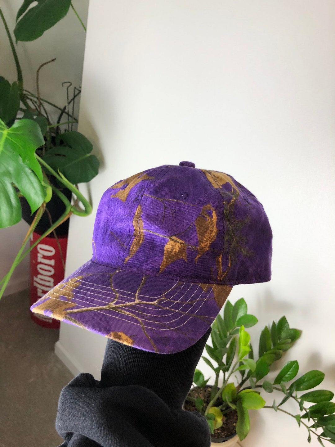 Neon Purple Camouflage Hat Etsy