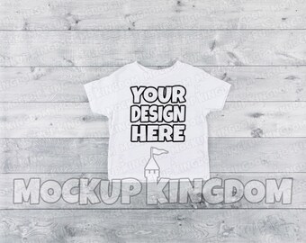 Download Free Kids Shirt Mockup, T-Shirt Mockup, Toddler Tee Mockup, Kids White Shirt Mockup PSD Template