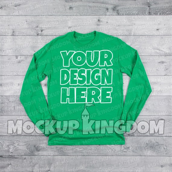 Crew Neck Long Sleeve Shirt Mockup Disney Christmas Shirt