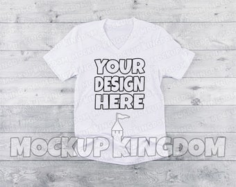 Download Free Unisex V Neck Mockup T Shirt Mockup Flatlay Mockup Female Mockup Short Sleeve Mockup Bella 3005 Mockup White Mockup Free Mockups Graphics Design On Yellow Images PSD Mockup Template
