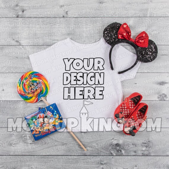 Minnie Themed Kids T-Shirt PSD Mockup Template Mockup Toddler Tee Minnie Themed Kids T-Shirt PSD Mockup Template Mockup Toddler Tee