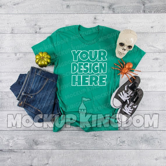Unisex Crew Neck Mockup T-Shirt Mockup Halloween Mockup Bella Unisex Crew Neck Mockup T-Shirt Mockup Halloween Mockup Bella