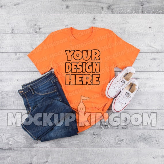 Unisex Crew Neck Mockup T Shirt Mockup Flatlay Mockup Shirt Etsy