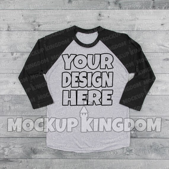 Raglan Shirt Mockup Raglan Mockup Shirt Mockup Raglan Etsy