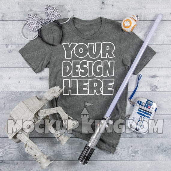 Star Wars Shirt Mockup Bella Canvas Mockup Unisex Crew Etsy