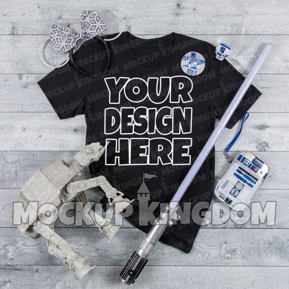 Star Wars Shirt Mockup Bella Canvas Mockup Unisex Crew Etsy